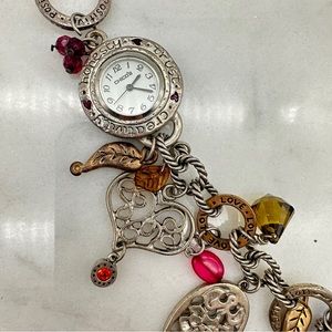 Chicos Affirmation Charm Bracelet Watch, Love and Peace